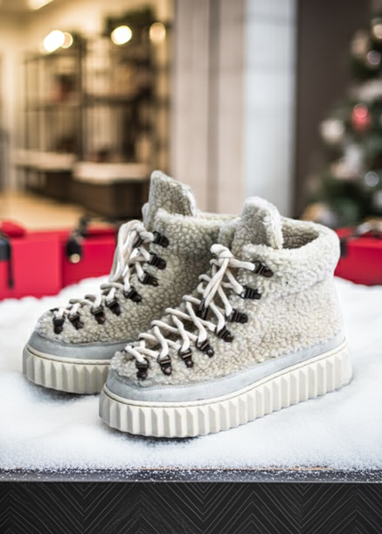 Krem Shearling Mukluk  Bot - Su geçirmez