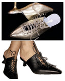 İp Detaylı Deri Terlik