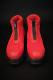 Knit Red Bot- Hakiki Deri