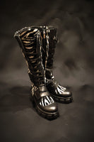 Zebra Kürklü Deri Çizme